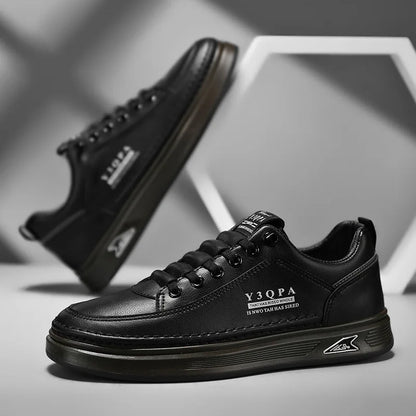 Men's summer fashionable casual driving shoes, sporty slip-on loafers, versatile comfortable breathable wear-resistant leather