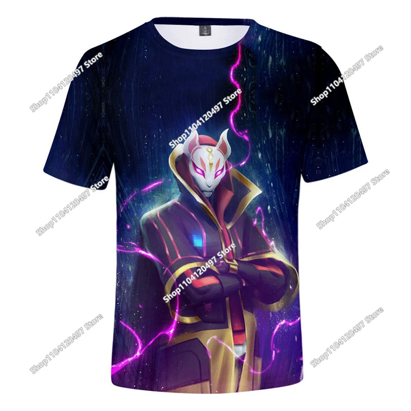Fortnite Boys Clothes T Shirt Victory Hero Child Kids T-shirt Battle Royale 3d Girls Short Sleeve Tees Tshirt