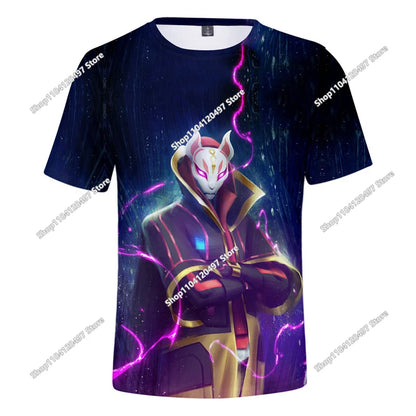 Fortnite Boys Clothes T Shirt Victory Hero Child Kids T-shirt Battle Royale 3d Girls Short Sleeve Tees Tshirt