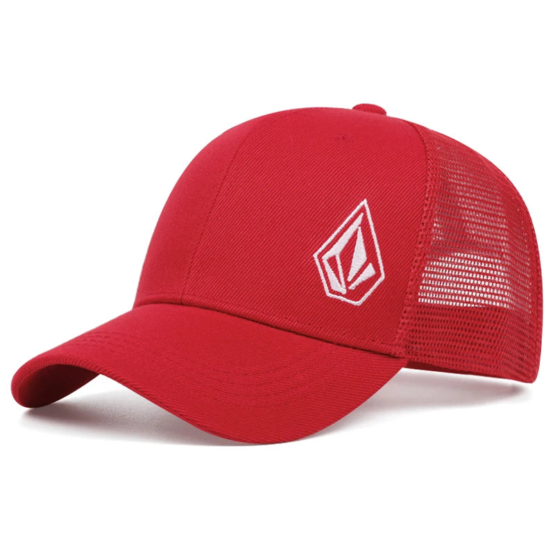 2025 New Diamond Embroidered Cotton Mesh Hat Men's Hip Hop Hat Decorative Hat Women's Outdoor Sports Sunshade Hat Baseball Hat