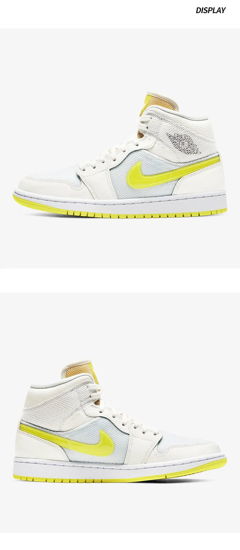 Aito Nike Air Jordan 1 Mid AJ1 Lakers -koripallokengät, puolikorkeat, DB2822-107