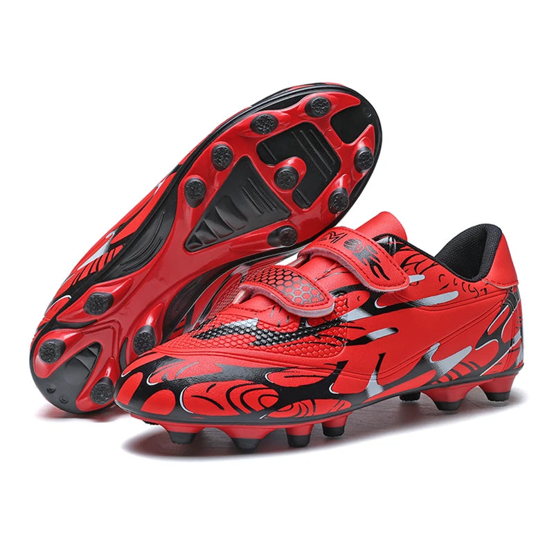 Scarpe da calcio per bambini, scarpini professionali da scuola, tacchetti per erba, allenamento sportivo, calzature outdoor e futsal per ragazzi, 28-38