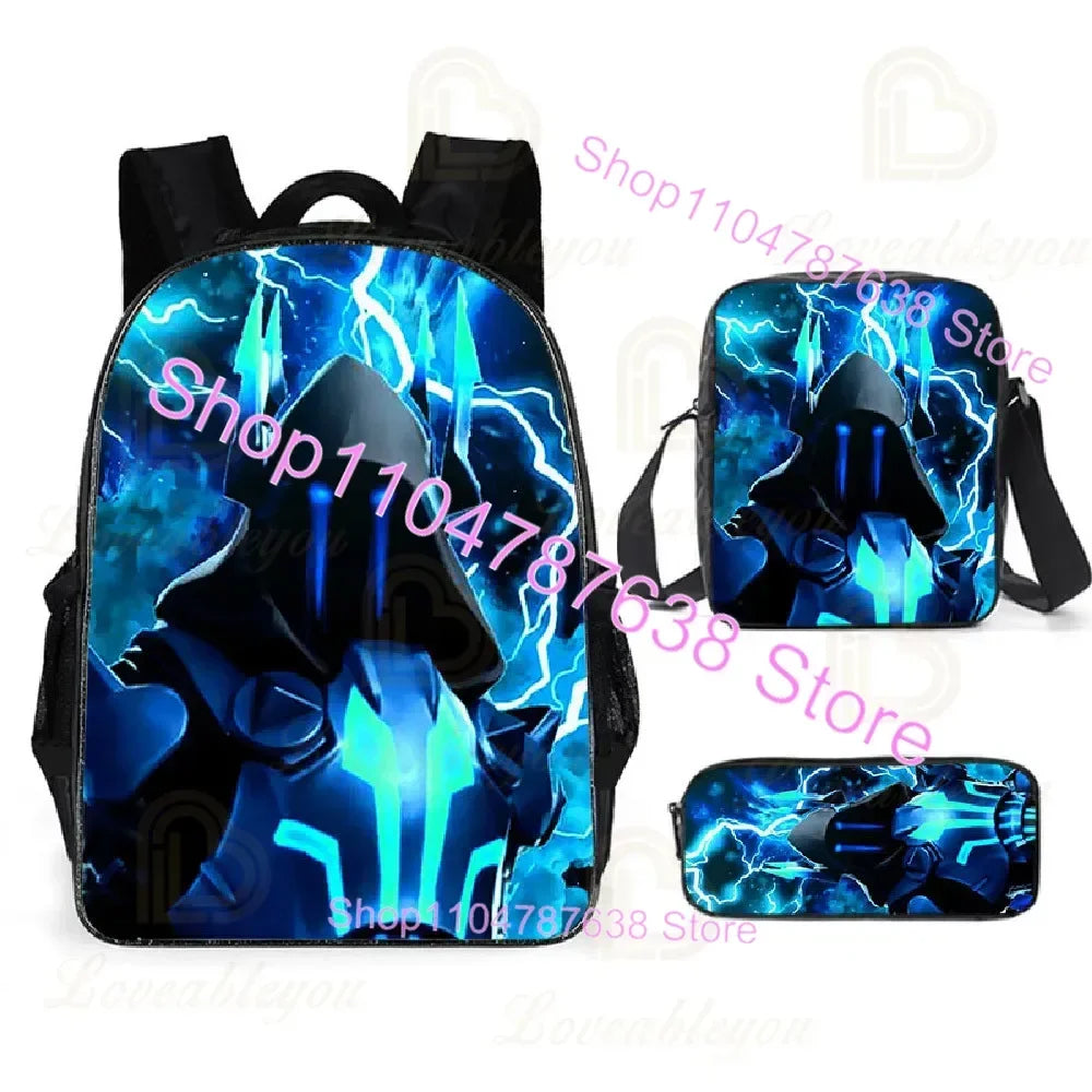 F-FORTNITE Battle Games Backpack for Children School Bag Boys Girls Primary Crossbody Pencil Case Kids Toddler Backpack