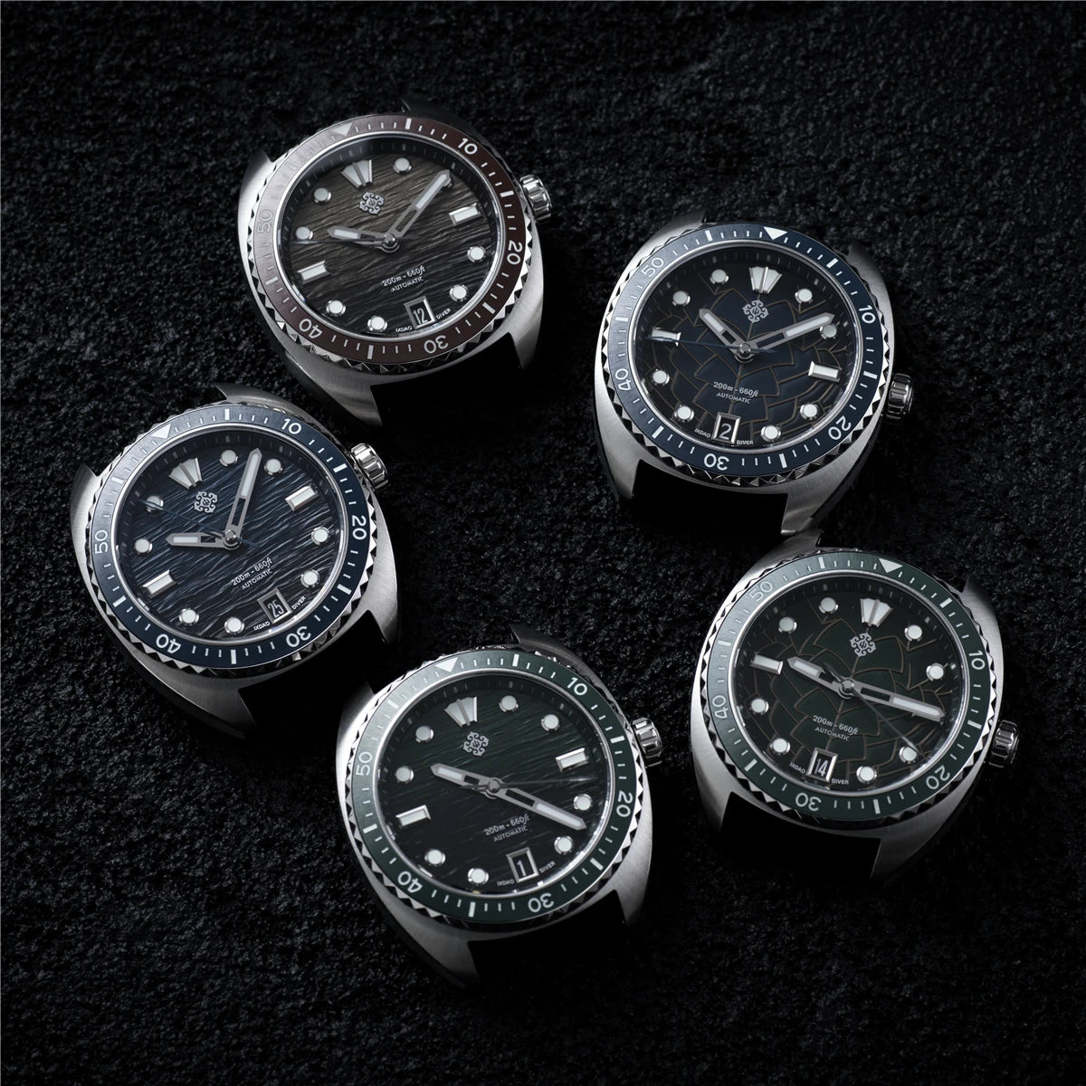 IXDAO IPOSE 2026 New Men's Automatic Mechanical Watch Poseidon Pattern Diving Watch 20Bar Stainless Steel BWG-9 Reloj Hombre