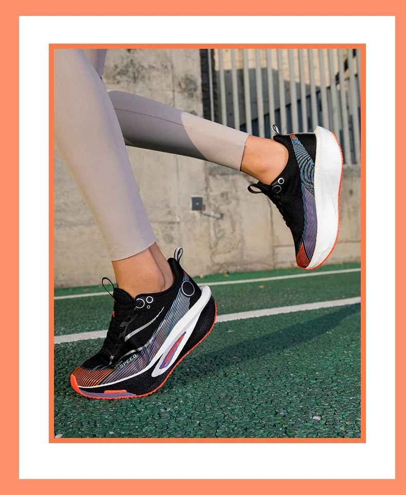 Men's Running Shoes Carbon Plate Professional Breathable Non-slip Cushioning Women's Casual Running Sports Shoes