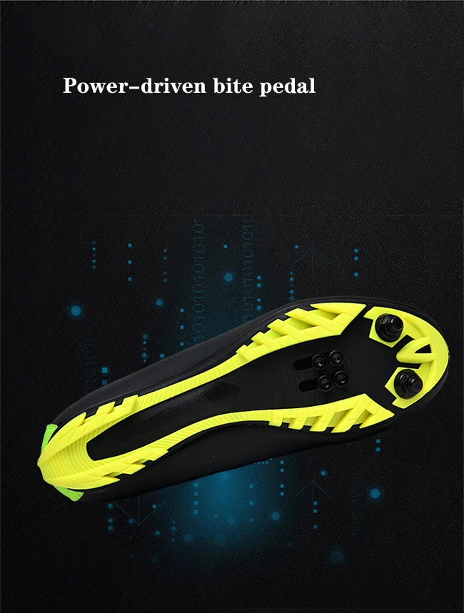 New Unisex Pedal Cycling Shoes, Flat Shoes Suitable for Mountain Sports, Pedal Self-Locking Cycling Shoes, Breathable Cycling Shoes