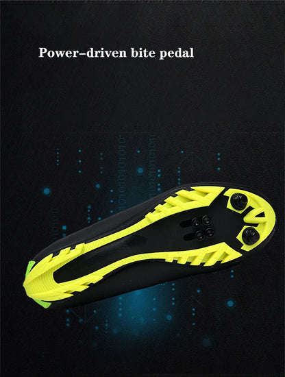 New Unisex Pedal Cycling Shoes, Flat Shoes Suitable for Mountain Sports, Pedal Self-Locking Cycling Shoes, Breathable Cycling Shoes