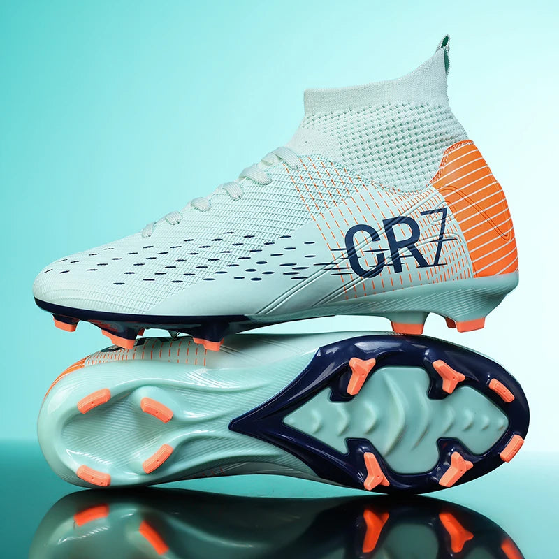 Nouvelles chaussures de football pour hommes, crampons pour terrain en herbe, baskets, chaussures de football de haute qualité, antidérapantes, montantes, pour futsal, matchs en salle, best-seller FG/TF
