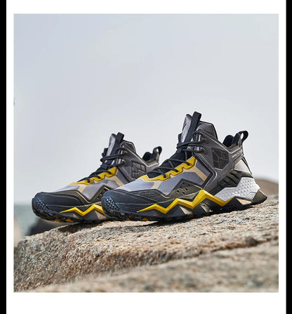 Rax Men's Waterproof Hiking Shoes Breathable Hiking Boots Outdoor Trekking Boots Sports Sneakers Tactical Shoes