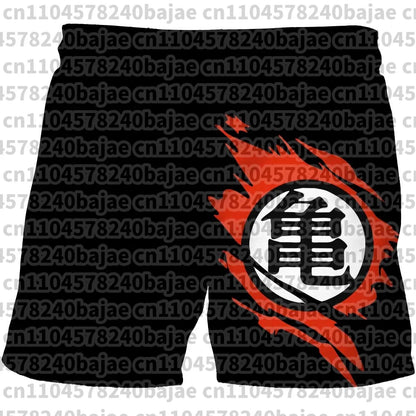 Pantalones cortos infantiles con estampado de Dragon Ball. Pantalones cortos para niños de 3 a 14 años. Pantalones cortos de playa para niños. Bañadores de verano de secado rápido con motivos de dibujos animados.