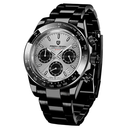 Relógio de pulso para homem PAGANI DESIGN – Modelo com mostradores coloridos, relógio de pulso de luxo com movimento de quartzo, cronógrafo equipado com um movimento