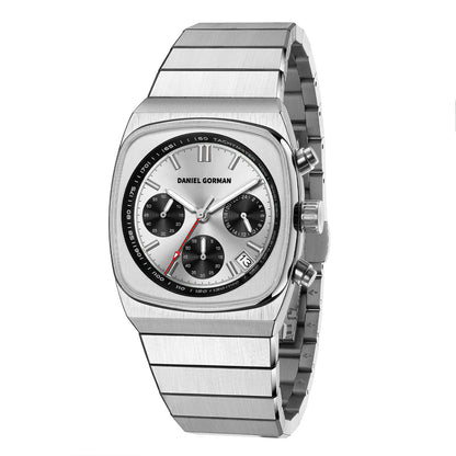 DG9008 Men's Watch, Original Fashion Brand Quartz Waterproof Luminous Watch with Three Small Dials and Moon Phase