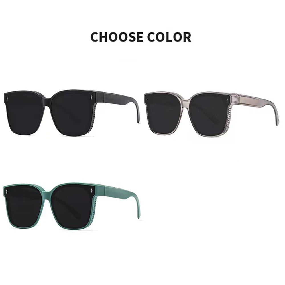 New Fashion Polarized Sunglasses Cover Over Myopia Prescription Glasses Portable Men Women Vintage Fishing Driving Eyewear