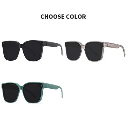 New Fashion Polarized Sunglasses Cover Over Myopia Prescription Glasses Portable Men Women Vintage Fishing Driving Eyewear