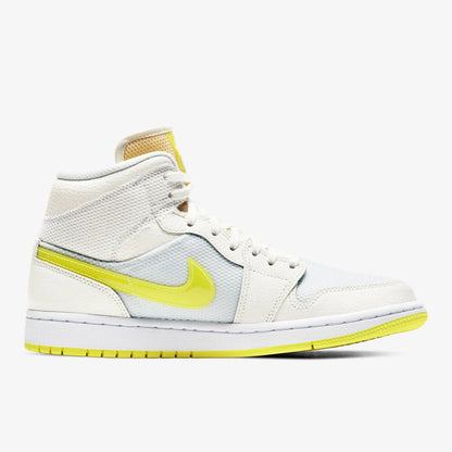 Aito Nike Air Jordan 1 Mid AJ1 Lakers -koripallokengät, puolikorkeat, DB2822-107