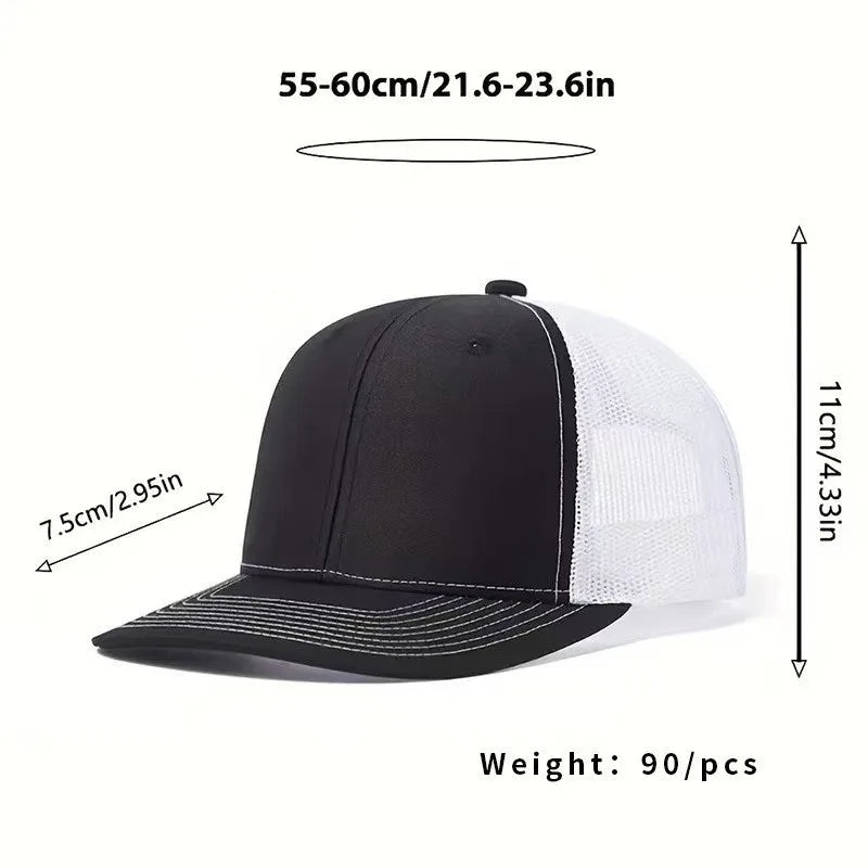 2026 New Hot Sale Unisex Cap Slight Curved Brim Style Trucker Hat Men & Women Casual Outdoor Breathable Summer Cap