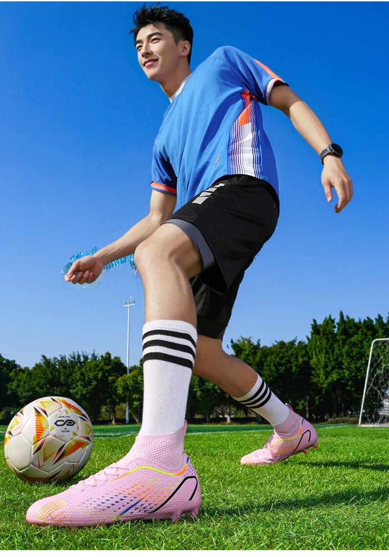 Miesten jalkapallokengät, ammattilaisjalkapallokengät, tekonurmikengät, futsal-kengät, nurmikengät, unisex-kengät, ulkoiluharjoittelukengät, jalkapallokengät, luistamattomat, hengittävät