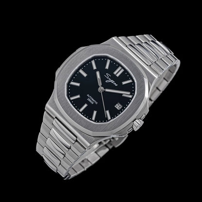 Sugess Men's Watch Automatic Mechanical Wristwatch Miyota 9015 Movement MOP Dial Luminous Waterproof 5bar Bracelet Luxury S466