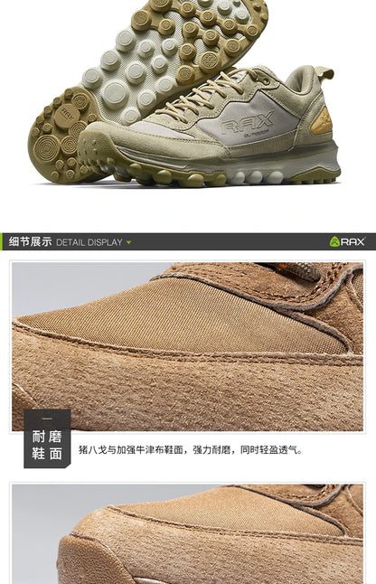 RAX Outdoor Breathable Hiking Shoes for Men Lightweight Walking Trekking Wading Shoes Sport Sneakers Men Outdoor Sneakers Male
