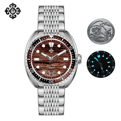 IXDAO IPOSE 2026 New Men's Automatic Mechanical Watch Poseidon Pattern Diving Watch 20Bar Stainless Steel BWG-9 Reloj Hombre