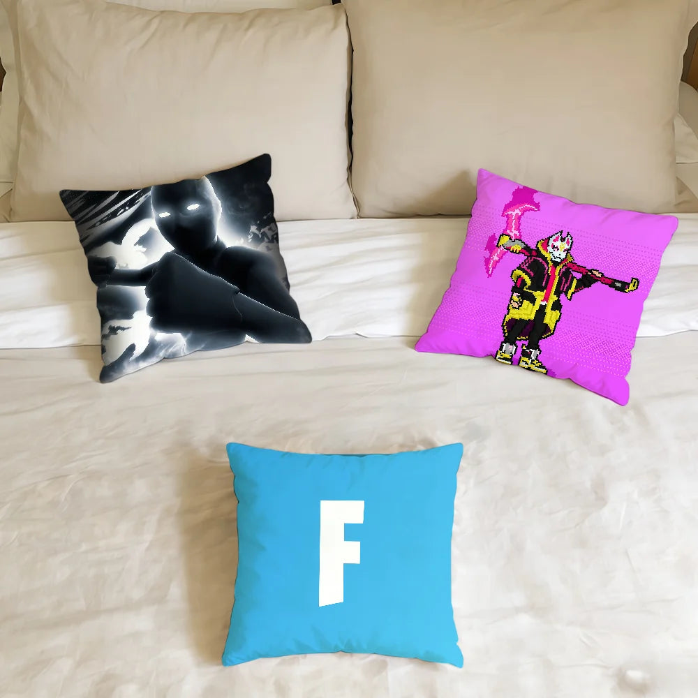 F-FORTNITE-ES Game cushion cover Home Office Birthday Anniversary Gifts Soft Skin Friendly Cushion Cover