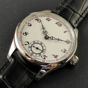 Men's Manual Mechanical Watch Roasted Blue Pin Seagull ST3621 Vintage Business Men's Waterproof Genuine Leather Watch