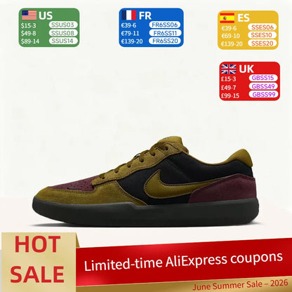 Nike SB Force 58 Tyylikkäät retro-henkiset, korkealaatuiset, monipuoliset, kevyet, hengittävät, matalavartiset ja kestävät skeittikengät, unisex, DV5477-008
