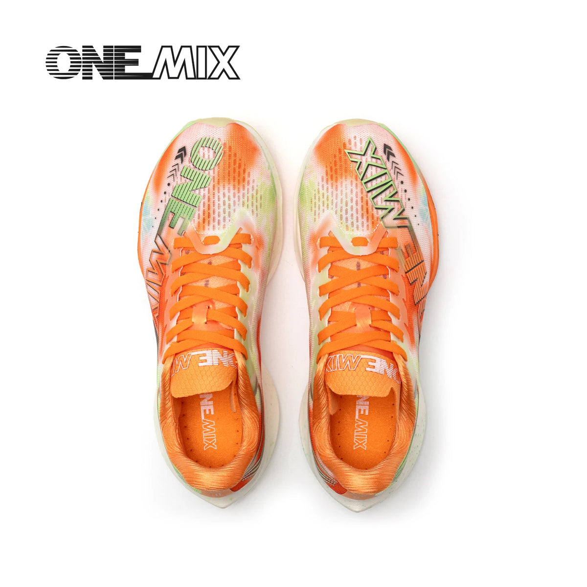 ONEMIX Nové nylonové běžecké boty s karbonovou deskou pro maraton a závody – tlumící nárazy, profesionální stabilní opora, ultralehké tenisky s odrazem