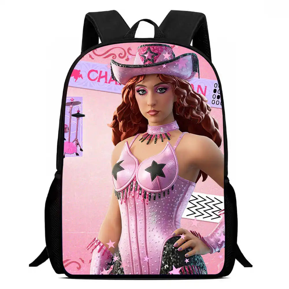 Kids School Backpack Cartoon Fort-nite Bags for Girls Boys Durable Lightweight Large Capacity Breathable