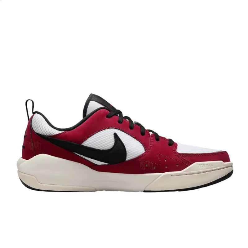 Nike Jordan CMFT Era Chicago Soft and Lightweight Comfortable Anti-Slip Low-Top Casual Shoes for Men - White and Red HJ6777-106