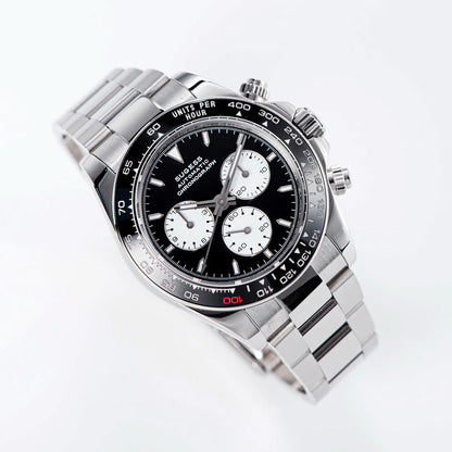 Sugess Diving Men's Watch Panda Automatic Mechanical Chronograph Peacock SL4801 Movement Wristwatch Waterproof Ceramic Bezel New