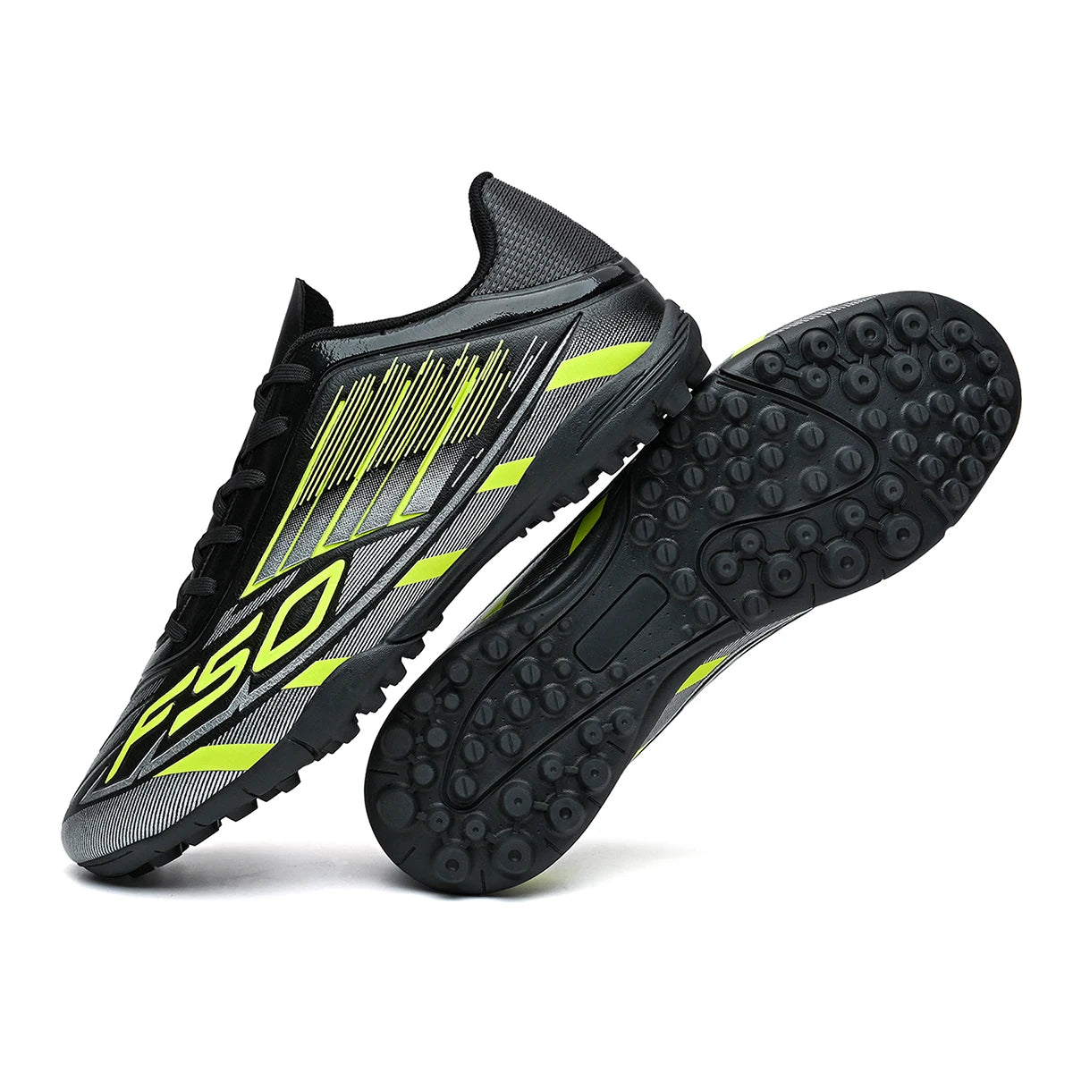 TF Soccer Cleats Men Women Kids PU Synthetic Upper Rubber Outsole Wear-Resistant Non-Slip Training Shoes