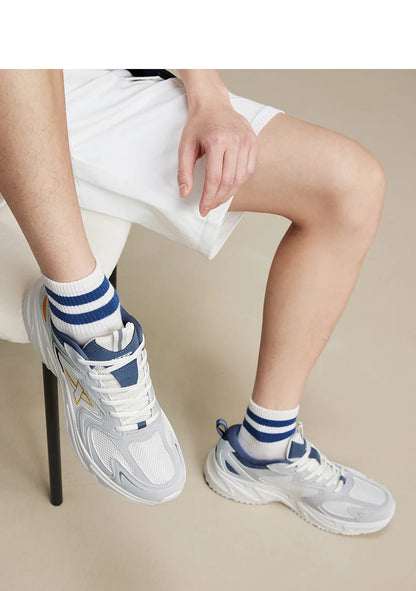 Xtep Casual Shoes For Men Summer Durability Men's Sports Shoes Wear-Resistant Lace Up Non-Slip Outdoor Shoes 876219320026