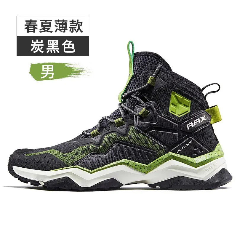 RAX Winter Men's and Women's Hiking Shoes Snow Boots Waterproof Leather Sports Shoes Super Warm Men's Outdoor Work Boots