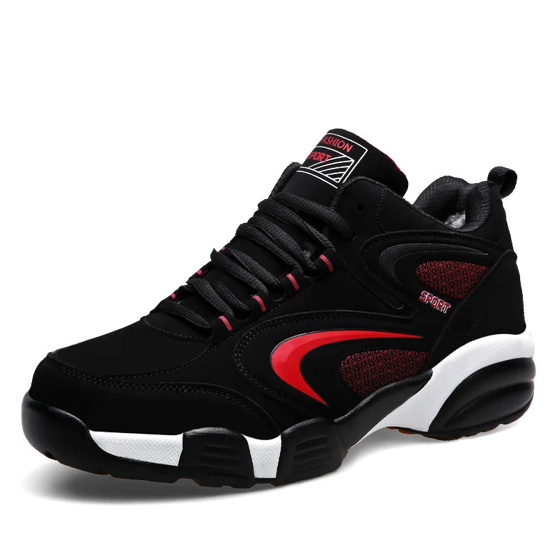 Men's Snow Boots Winter Warm Couple Casual Sneakers Fashion Leather Outdoor Sport Running Tennis Men Non-Slip Big Size 48 Trainer