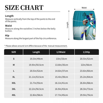 Pantalones cortos de pijama personalizados de Mega Man, para hombre, ropa de dormir, pantalones cortos de estar por casa, pantalones para dormir