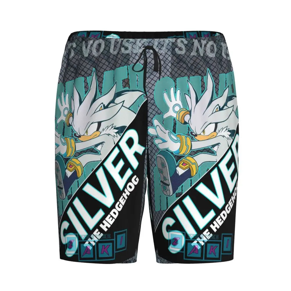 Pantalones cortos de pijama personalizados de Sonic the Hedgehog para hombre, para dormir y estar por casa