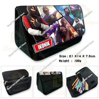 Fortnited Student Pencilcase Large Capacity Pencil Case Kids Toys Pen Bag School Supplies Stationery Pouch Boys Game Gifts