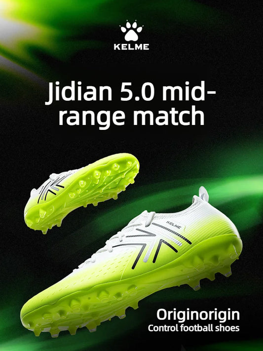 Kelme Miesten Mg-jalkapallokengät, sisäkäyttöön tarkoitetut lyhyet nastat, ammattilaisottelukengät, liukumattomat harjoitus- ja tekonurmikengät