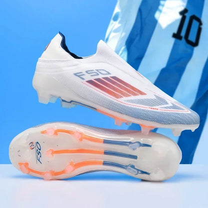 Nouvelles chaussures de football pour hommes, crampons longs antidérapants pour adultes, chaussures de sport pour garçons, crampons d'entraînement en plein air, respirantes et confortables