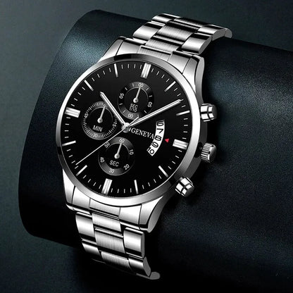 Mode Herenhorloge Luxe Kalender Kwarts polshorloge Zakelijke horloges Herenklok Herenarmband