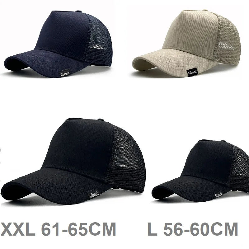 Großer Kopf, Oversize, 56–60 cm/61–65 cm, Herren, Damen, Baseballkappe, Freizeit, Angeln, Outdoor, Sonnenschutz