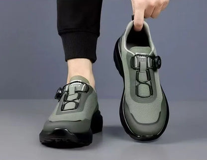 Originální nové pánské tenisky s otočným knoflíkem, platformové ležérní boty na chůzi, outdoorové odolné běžecké sportovní boty Plus