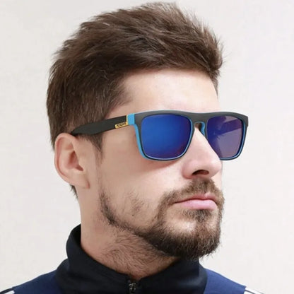 Czarne, polaryzacyjne, kwadratowe okulary przeciwsłoneczne dla mężczyzn i kobiet – modne, klasyczne okulary do jazdy samochodem, uprawiania sportów na świeżym powietrzu, jazdy na rowerze, podróży i wędkowania