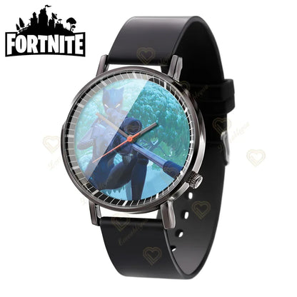 Wrist Watch F-Fortnited Cook Watch Trend Fashion Creative Quartz Student Watches Battle Game Figure Model Kids Birthday Gift
