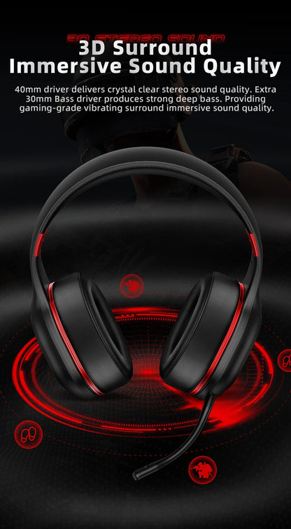 Kofire UG-05 Wireless Gaming Headset with Mic, RGB Lights, 2.4G Bluetooth 5.0 Gaming Headphones for PS5 PS4 PC Switch