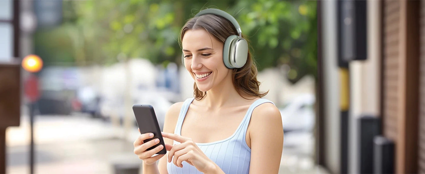 NC95 Hybrid Active Noise Cancelling Headphones Wireless Bluetooth 6.0 Over Ear Headphones with 65H Playtime, Hi-Res Audio, Knob Control