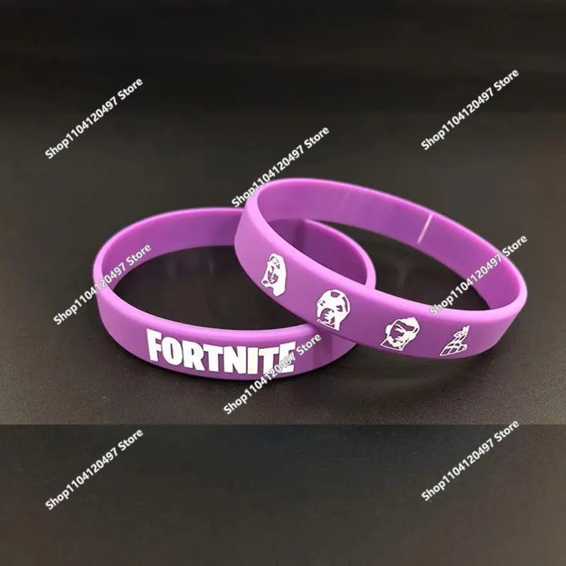 1 piece Red Black Blank Fitness Fortnite Wristband Gift Men's Women's Children's Rubber Silicone Bracelet Wholesale