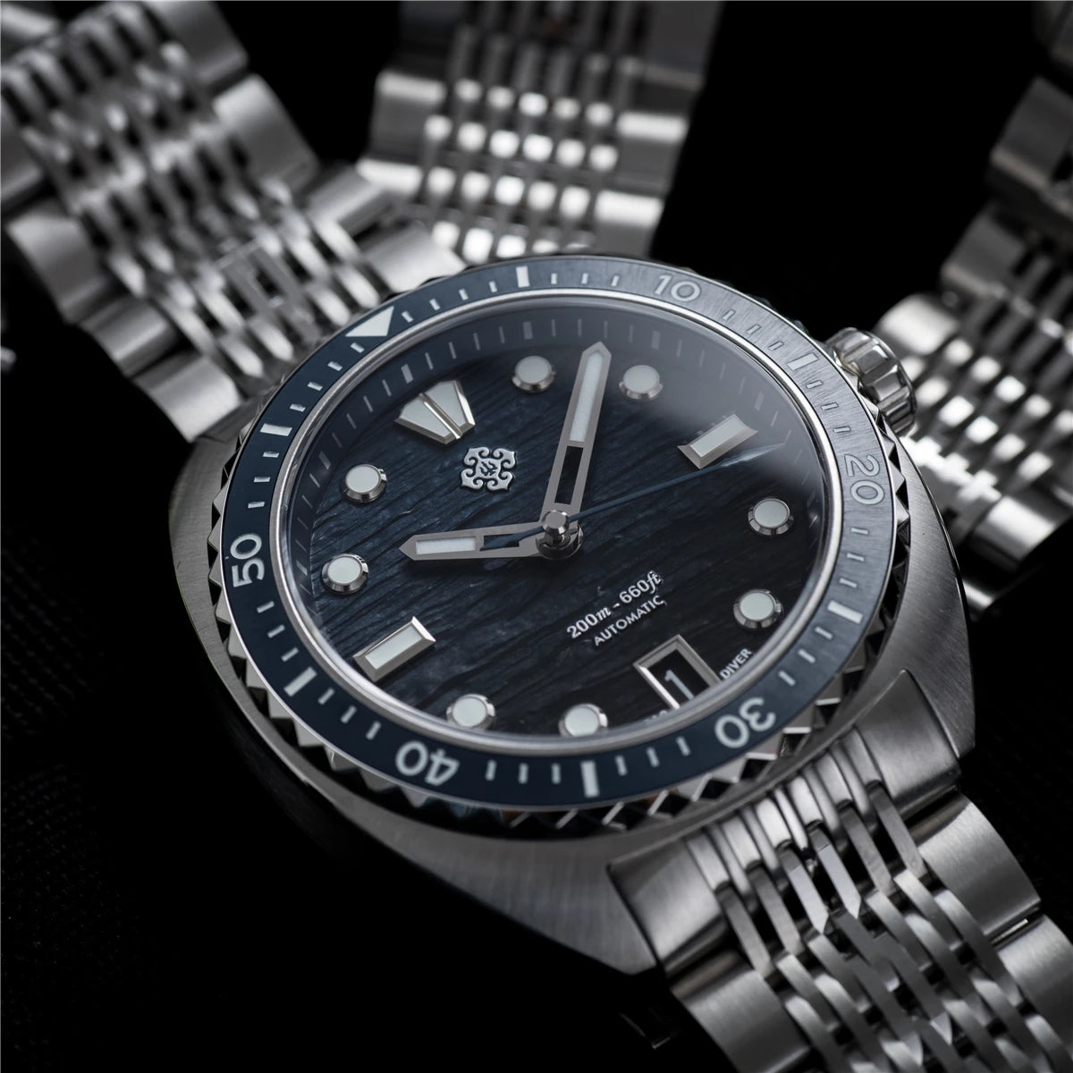 IXDAO IPOSE 2026 New Men's Automatic Mechanical Watch Poseidon Pattern Diving Watch 20Bar Stainless Steel BWG-9 Reloj Hombre