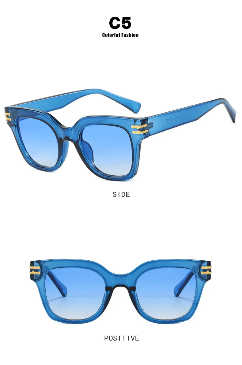 Ochelari de soare pătrați supradimensionați, la modă, de calitate superioară, cu protecție UV, pentru șofat, pentru bărbați și femei, cu personalitate, ochelari unisex